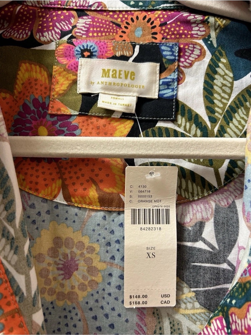 Anthropologie Multicolor Floral Tiered Midi Dress - Picture 4 of 4